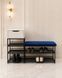 Банкетка з шухлядою та прямим сидінням без спинки | каркас Чорний | тканина 22Л | ДСП Біле Пло/1т/Ло/С/чм/9035/22Л/д2/+1/90 фото 3